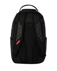 SPRAYGROUND Zaino Uomo 910B7102NSZ SCRIBBLE SHARK AI 25/26 con stampa check e shark 03 quadro black shark