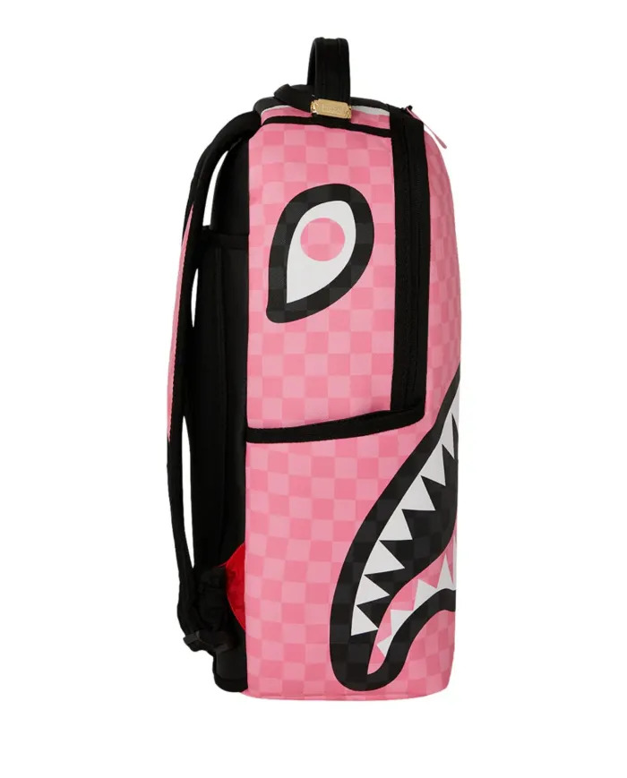 SPRAYGROUND Zaino Donna 910B7692NSZ PINK AND BLACK TEAR SIP AI 25/26 con stampa check 04 PINK/BLACK