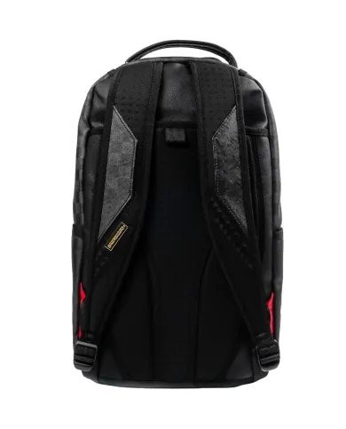 SPRAYGROUND Zaino Uomo 910B8177NSZ SPRITZ BLACK AI 25/26 con stampa check e shark 05 CHECK BLACK