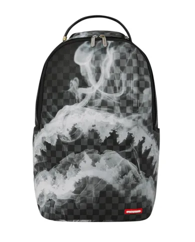 SPRAYGROUND Zaino Uomo 910B8182NSZ SIP N' SMOKE AI 25/26 con stampa check 05 SMOKE