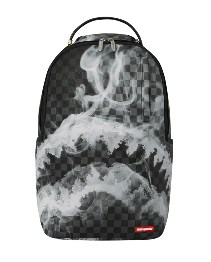 SPRAYGROUND Zaino Uomo 910B8182NSZ SIP N' SMOKE AI 25/26 con stampa check 05 SMOKE