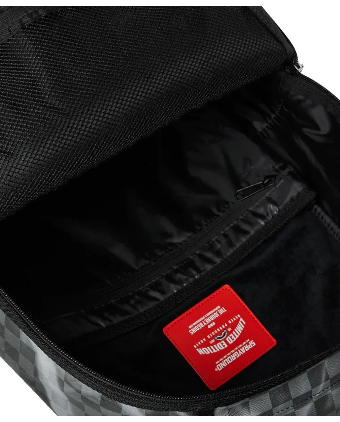 SPRAYGROUND Zaino Uomo 910B8182NSZ SIP N' SMOKE AI 25/26 con stampa check 05 SMOKE