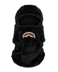 SPRAYGROUND Balaclava Uomo 910HW415NSZ SKI MASK AI 25/26 in ecopelliccia con logo shark 01 BLACK