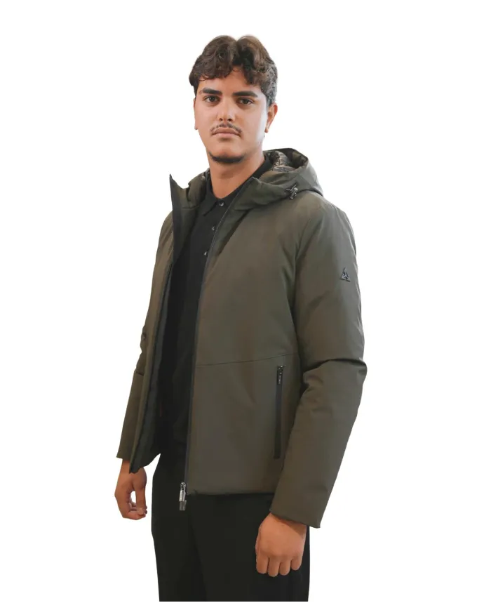 HESKIMO Giubotto Uomo HE9440005 AI 25/26 nylon basic con cappuccio 01 MILITARE