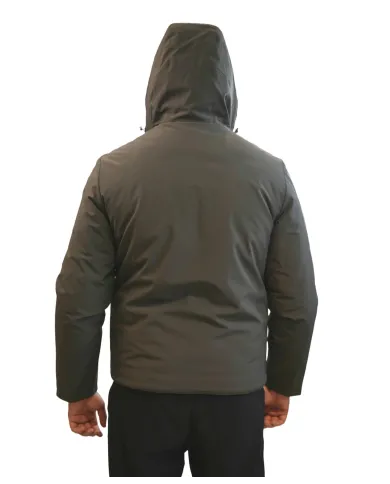 HESKIMO Giubotto Uomo HE9440005 AI 25/26 nylon basic con cappuccio 01 MILITARE