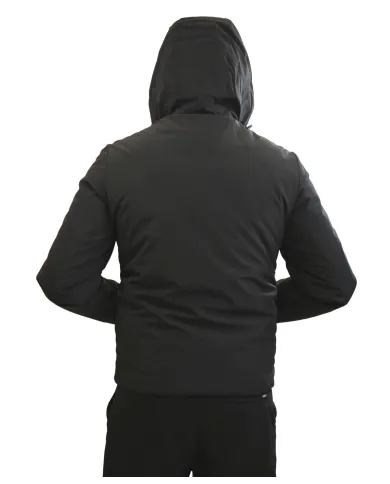 HESKIMO Giubotto Uomo HE9440005 AI 25/26 nylon basic con cappuccio 04 NERO