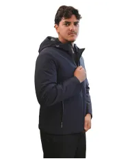 HESKIMO Giubotto Uomo HE9440005 AI 25/26 nylon basic con cappuccio 02 BLUE