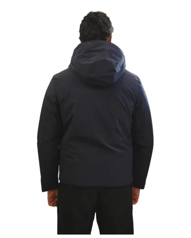 HESKIMO Giubotto Uomo HE9440005 AI 25/26 nylon basic con cappuccio 02 BLUE