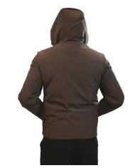 HESKIMO Giubotto Uomo HE9440005 AI 25/26 nylon basic con cappuccio 013 MORO