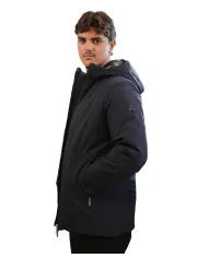 HESKIMO Parka Uomo HE9440006 AI 25/26 nylon waterproof con cappuccio 02 BLUE