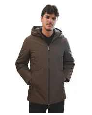 HESKIMO Parka Uomo HE9440006 AI 25/26 nylon waterproof con cappuccio 013 MORO