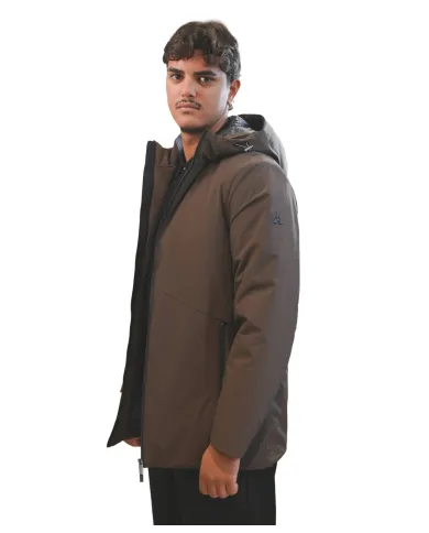 HESKIMO Parka Uomo HE9440006 AI 25/26 nylon waterproof con cappuccio 013 MORO