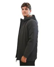 HESKIMO Parka Uomo HE9440006 AI 25/26 nylon waterproof con cappuccio 04 NERO
