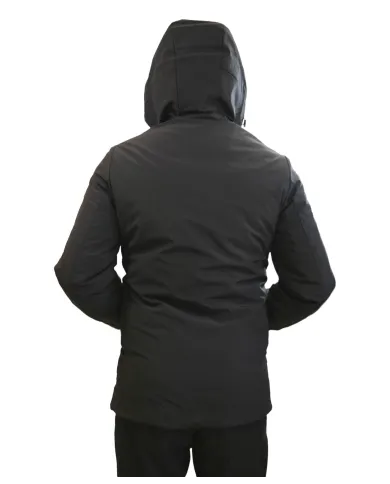 HESKIMO Parka Uomo HE9440006 AI 25/26 nylon waterproof con cappuccio 04 NERO