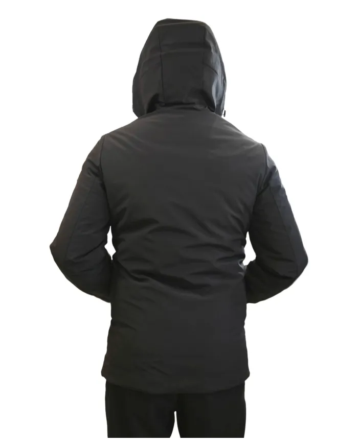 HESKIMO Parka Uomo HE9440006 AI 25/26 nylon waterproof con cappuccio 04 NERO