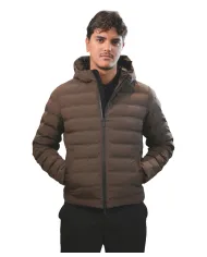 HESKIMO Piumino Uomo HE9440011 AI 25/26 nylon con motivo effetto trapuntato 013 MORO