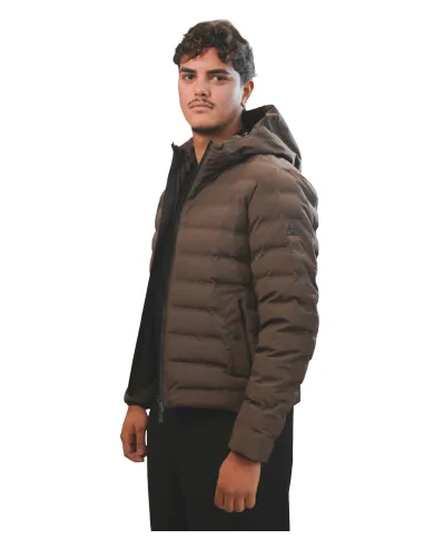 HESKIMO Piumino Uomo HE9440011 AI 25/26 nylon con motivo effetto trapuntato 013 MORO