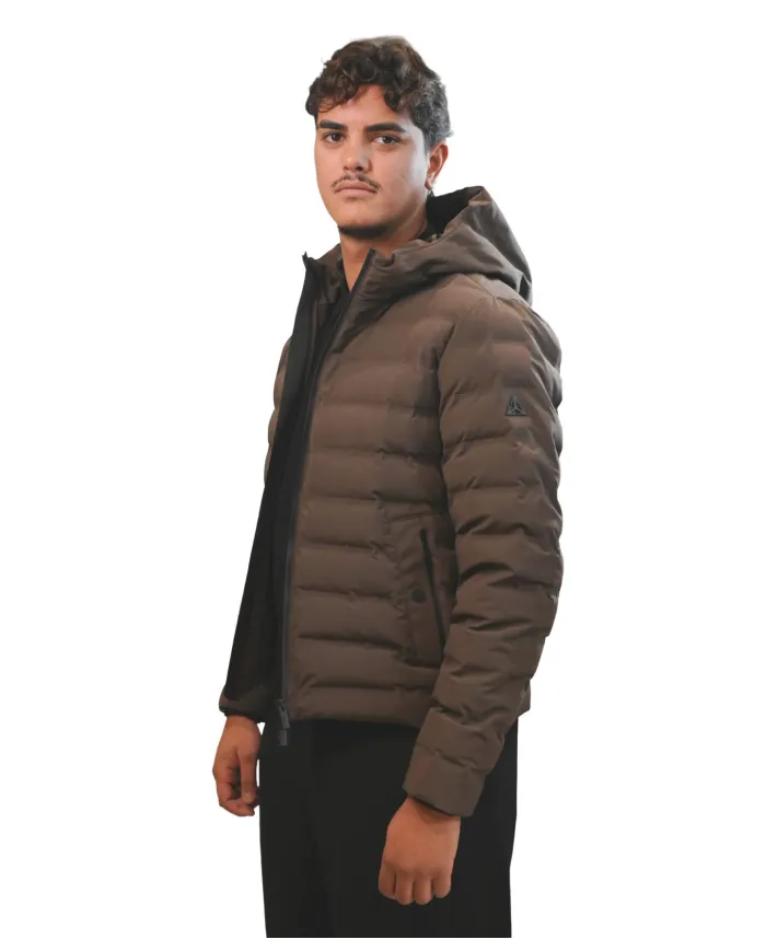 HESKIMO Piumino Uomo HE9440011 AI 25/26 nylon con motivo effetto trapuntato 013 MORO