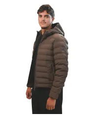 HESKIMO Piumino Uomo HE9440011 AI 25/26 nylon con motivo effetto trapuntato 013 MORO
