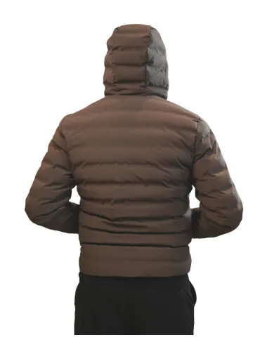 HESKIMO Piumino Uomo HE9440011 AI 25/26 nylon con motivo effetto trapuntato 013 MORO