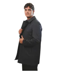 HESKIMO Trench Uomo HE9440031 AI 25/26 nylon classico in tinta unita 02 BLUE