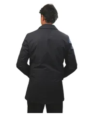 HESKIMO Trench Uomo HE9440031 AI 25/26 nylon classico in tinta unita 02 BLUE