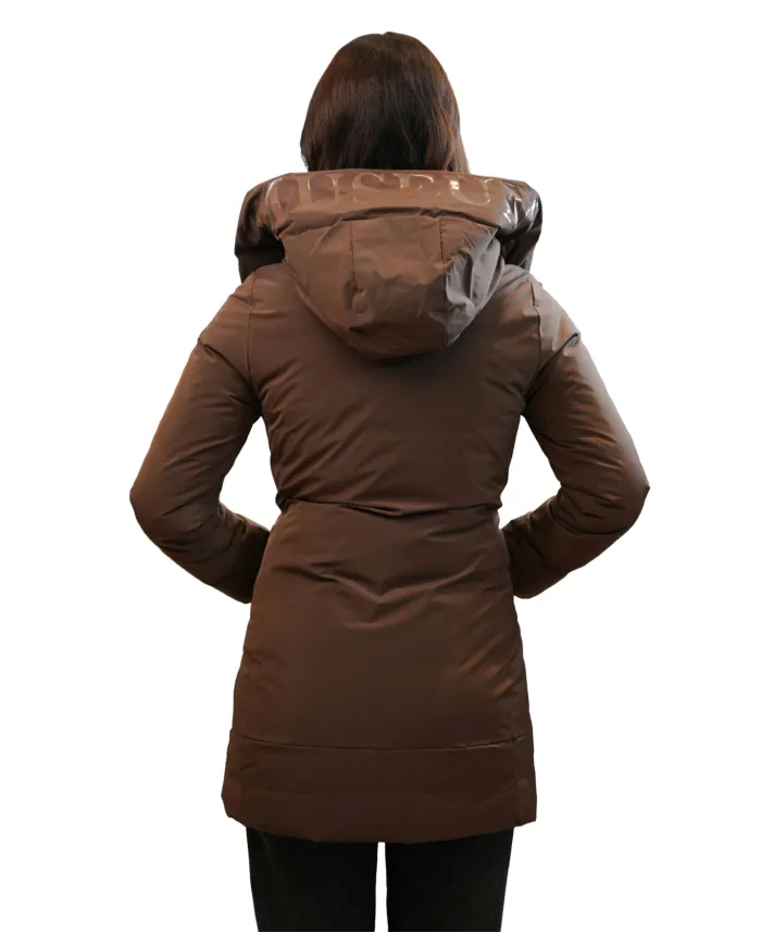 Piumino Donna reversibile marrone/arancio MLW24162 DOTTIE | MUSEUM