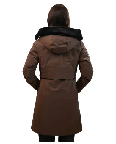 Parka java donna con pelliccia su cappuccio MLW24172 VIVYAN | MUSEUM