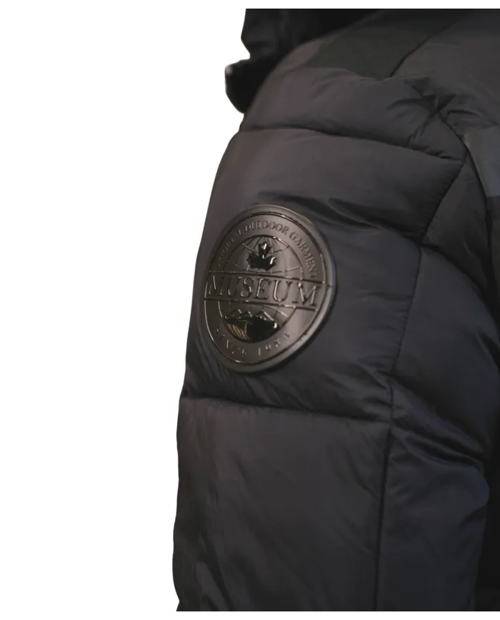 Piumino black beauty con salpa e patch logate MMW24005 DENYS | MUSEUM