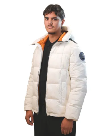 Piumino Uomo bianco trapuntato MMW24005 DENYS | MUSEUM