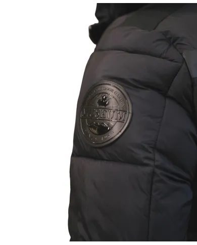 Piumino black beauty con salpa e patch logate MMW24005 DENYS | MUSEUM