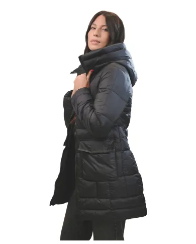 Piumino nero donna reversibile MLW24162 DOTTIE | MUSEUM