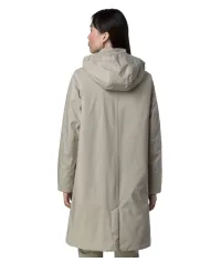 K-WAY Giaccone Donna K2135VW SONJA AI 25/26 lungo con cappuccio rimovobile e fodera in ecopelliccia B2X Beige cashmere-Grey