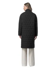 K-WAY Cappotto Donna K2136IW SONJA AI 25/26 lungo trapuntato idrorepellente con collo alto USY Black