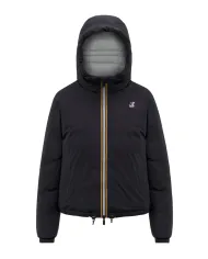 K-WAY Piumino Donna K3135LW LE VRAI 4 ALBINE AI 25/26 corto con cappuccio USY Black