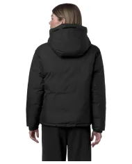 K-WAY Piumino Donna K3135LW LE VRAI 4 ALBINE AI 25/26 corto con cappuccio USY Black