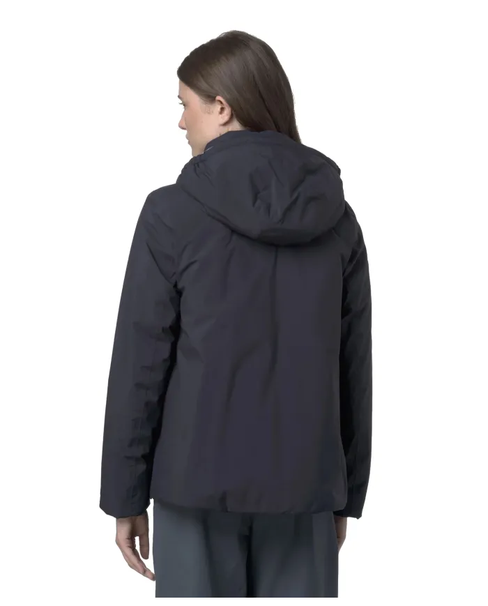 K-WAY Giubbotto Donna K6133YW MARLETTE AI 25/26 regular con cappuccio rimovibile AL9 Blue D-Blue A