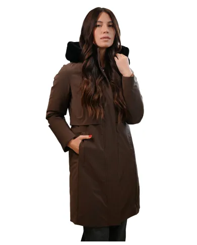 Parka java donna con pelliccia su cappuccio MLW24172 VIVYAN | MUSEUM