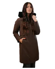 Parka java donna con pelliccia su cappuccio MLW24172 VIVYAN | MUSEUM