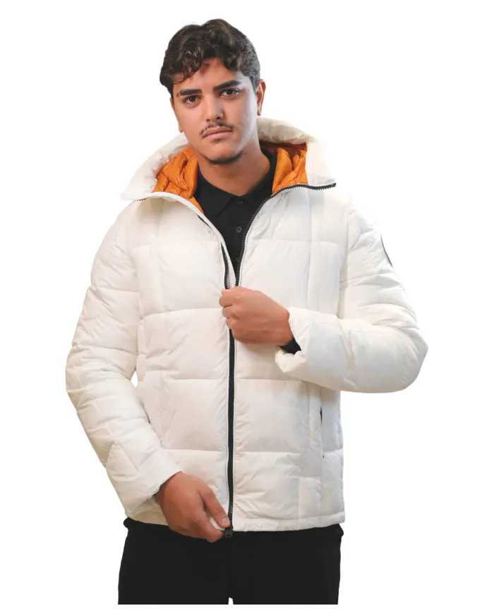 Piumino Uomo bianco trapuntato MMW24005 DENYS | MUSEUM
